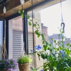 2st Justerbara Upphängningskrokar för Blomkrukor | Höj- och Sänkbara Hängare