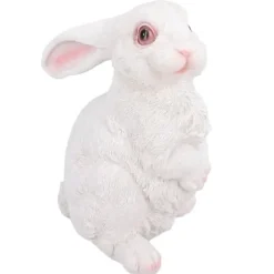 Söt kanin Skulptur Harts Hantverk Trädgård Kanin Dekoration Simulering Kanin Staty för gräsmatta Trädgård uteplats