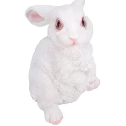 Söt kanin Skulptur Harts Hantverk Trädgård Kanin Dekoration Simulering Kanin Staty för gräsmatta Trädgård uteplats