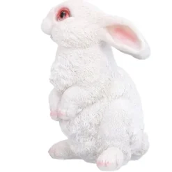 Söt kanin Skulptur Harts Hantverk Trädgård Kanin Dekoration Simulering Kanin Staty för gräsmatta Trädgård uteplats