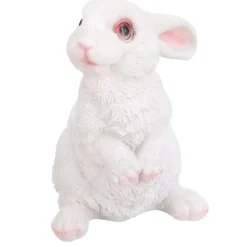 Söt kanin Skulptur Harts Hantverk Trädgård Kanin Dekoration Simulering Kanin Staty för gräsmatta Trädgård uteplats