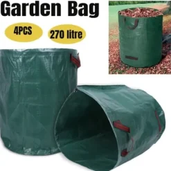 4ST 270L Trädgårdsäckar Oemottagliga - Löv trädgårdsavfall grenar -HB065
