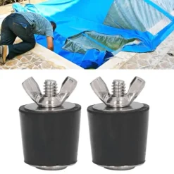 2st Simbassänggummipluggar Vinteriserande Avsmalnande plugg Simbassängtillbehör 25mm