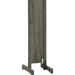 Staket - Living Trädgårdssstaket med spaljé grå 150x80 cm massivt granträ