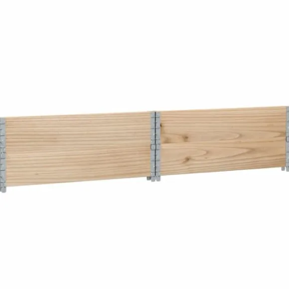 Staplingsbar odlingslåda i massivt trä | Storlek: 100x100 cm | Färg: Furu