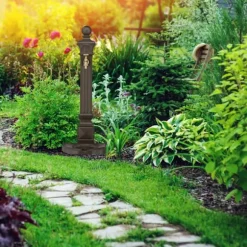 Stående fontän, 82x29x33 cm, brun