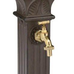 Stående fontän, 82x29x33 cm, brun