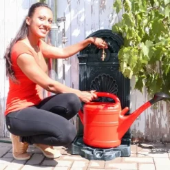 Stående fontän, 83x39x33 cm, mörkgrå