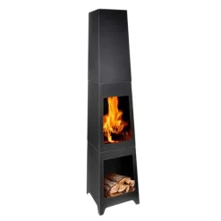 Stilfull Utomhuskamin Eldstad