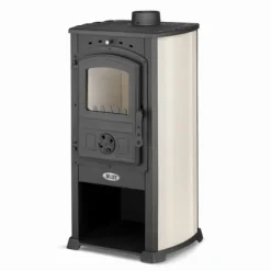 Stilren vedeldad kamin - klassisk design - 10 kW effekt - upp till 100 m²