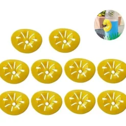 10STK Gula Vespafällor Vespafälla Gula Trattfällor för Getingar och Hymenoptera Fruktflugefällor Biformade Fällor