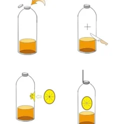 10STK Gula Vespafällor Vespafälla Gula Trattfällor för Getingar och Hymenoptera Fruktflugefällor Biformade Fällor