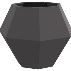 Ställning i stål - vidaXL - 75x75x60 cm - Svart - Rektangulär design - Utomhusbruk - Monterings krävs