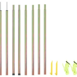 Stolpar till solsegel 2 st 200 cm galvaniserat stål