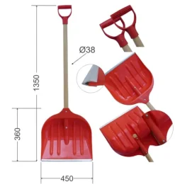 STOR SNÖSKYFTE I PLAST (LUZ) - STOR SNÖSKYFTE I