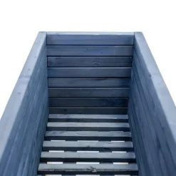 Stor träkruka 120x35x40cm Greenspot för terrass, balkong och trädgård - Massiv träkruka - Stor trädgårdskruka gjord av trästockar för blommor, örter, | CDON