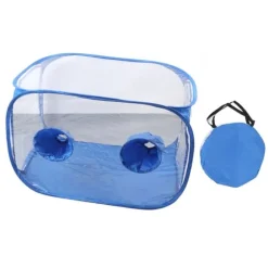 Svampodlingstält Stillluftslåda Bärbar Hopfällbar PVC 2 Armportar Svampodlingsbehållare för Studieforskning