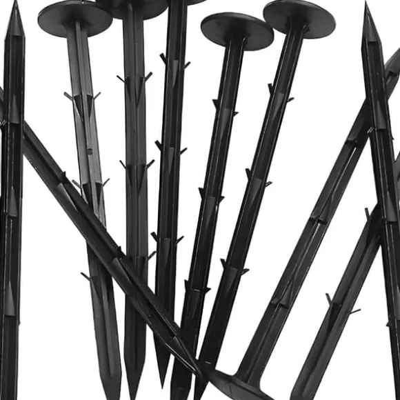 Svart agrotextil för ogräs, mulching, 3,2x100m, 70g pinnar