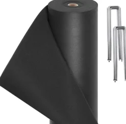 Svart ogräsavvisande fleece ogräsavvisande film 50 m² (1 m x 50 m)
