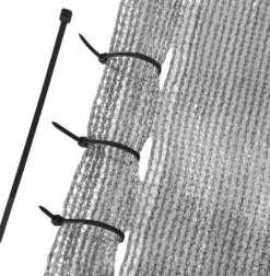 Synlig skyddsnät - rullgardin för skugga - 90 procent - 1,5 x 50 m - solskyddsnät - integritetsskydd - grå - inkl. monteringskit - trädgård