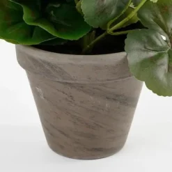 Syntetisk växt - Mica Decorations - Geranium - Laxrosa - H34 x Ø20 cm - Underhållsfri inomhus