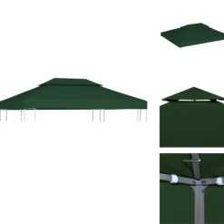 Tak till partytält & lusthus - Living Paviljongtak 310 g/m² 3 x 4 m grön