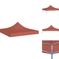 Tak till partytält & lusthus - Living Tak till partytält 3x3 m terrakotta 270 g/m²