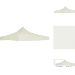 Tak till partytält & lusthus - Living Tak till partytält 3x3 m gräddvit