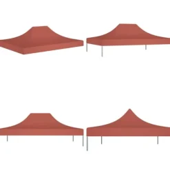 Tak till partytält 4x3 m terrakotta 270 g/m² - Tak Tält - Tak Partytält - Home & Living