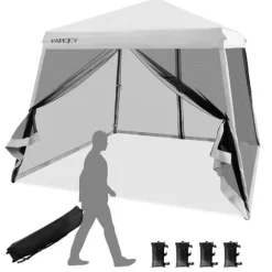 Tak, 300x300x237/246/255 cm, Vit