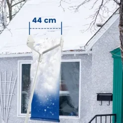 Takkratta, 624x44x23 cm, Silverblå