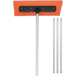 Taksnöraka - Snöskrapa för tak - Justerbar 2,25–5,62 m - Skumblad 45 cm - Förlängningsskaft - Halkfritt handtag - Lättvikt - För snö, löv och skräp