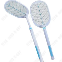 TD® hopfällbar och uppladdningsbar hushållsmyggdödare KM-3832 förlängd, stark teleskopisk uppgraderingsversion