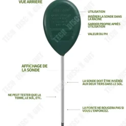 TD Hygrometer Fuktighetsmätare Inga batterier krävs Jordfuktighetsmätare Tester Växtfuktighet för blomkruka Trädgård Gårdsgård