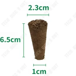 TD® 50-pack inomhus och utomhus krukjord Svamp Plantskola krukjord Organisk kolblock Universal lera