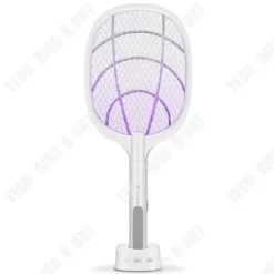 TD® två-i-ett USB-uppladdningsbar elektrisk myggsmällare och automatisk flugljus för att fånga och döda myggor