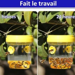 TD® utomhus flugfälla gul grönsaksträdgård bifälla flaska humlefälla flugfälla flaska flugfångare