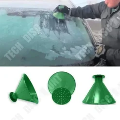 TD® Vindrutesskrapa i konform / Rund is-skrapa, stor yta, ingen repa, frost, färger, komfort