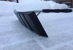 Teleskopskrapa, snöskyffel för taket, aluminium, hopfällbar