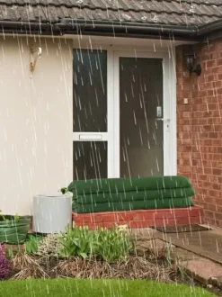 Återanvändbar Canvas Flood Control-sandsäck Flood Control-påse med elastiskt band förlängda sandsäckar med dragsko