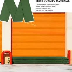 Återanvändbar Canvas Flood Control-sandsäck Flood Control-påse med elastiskt band förlängda sandsäckar med dragsko