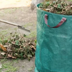 Återanvändbar lövpåse för trädgårdsarbete, grön 272 l, 1 st