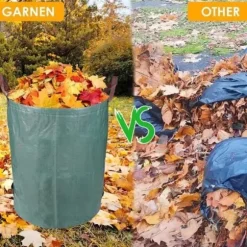 Återanvändbar trädgårdspåse 272 L Set med 3 rivsäkra grönsakspåsar Tålig polypropentyg Trädgårdsavfallspåse191