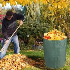 Återanvändbar trädgårdspåse 272 L Set med 3 rivsäkra grönsakspåsar Tålig polypropentyg Trädgårdsavfallspåse191