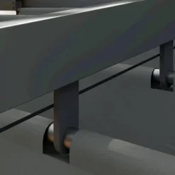 Terrasspergola ca 3x3 m, aluminium, väggmonterad, justerbart tak, mörkgrå