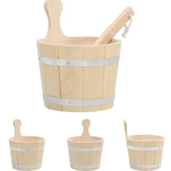 The Living Store Bastuhink och slev set massiv furu - Bastutillbehör