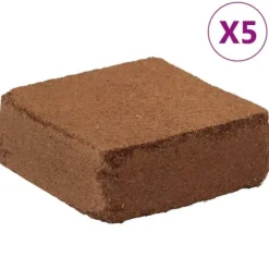 The Living Store Block i kokosfiber 5 st 5 kg vardera 25 kg totalt - Jord och sand
