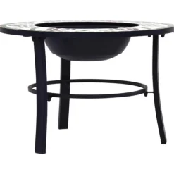 The Living Store Eldfat med mosaik grön 68cm keramik - Öppna spisar