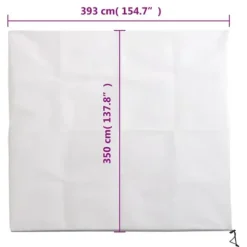 The Living Store Fiberdukar med blixtlås 2 st 70 g/m² 3,93x3,5 m - Tillbehör för trädgårdsskötsel