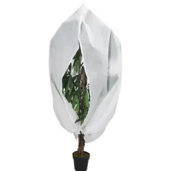 The Living Store Fiberdukar med blixtlås 2 st 70 g/m² 3,93x3,5 m - Tillbehör för trädgårdsskötsel